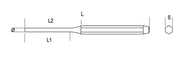 30 2-DRIFT PUNCHES 125MM