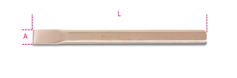 34BA 200-SPARK-PROOF FLAT CHISELS