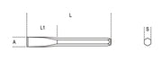 34 125-FLAT CHISELS 12MM