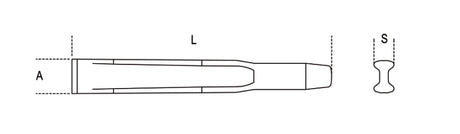 35HS 200-FLAT CHISELS, RIBBED TYPE