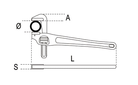 365 350-HEAVY DUTY PIPE WRENCHES - OFFSET