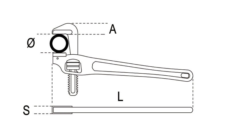 365 350-HEAVY DUTY PIPE WRENCHES, OFFSET