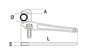 365 350-HEAVY DUTY PIPE WRENCHES, OFFSET