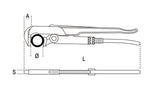 376 320-PIPE WR. SWEDISH 90° FLAT JAWS