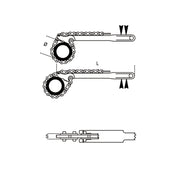 384-REVERSIBLE CHAIN PIPE WRENCH