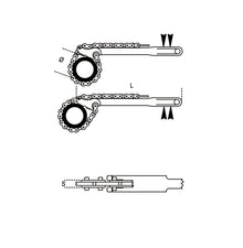 384-REVERSIBLE CHAIN PIPE WRENCH