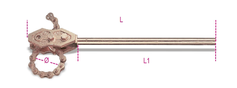 386BA 100-SPARK-PROOF CHAIN PIPE WR.
