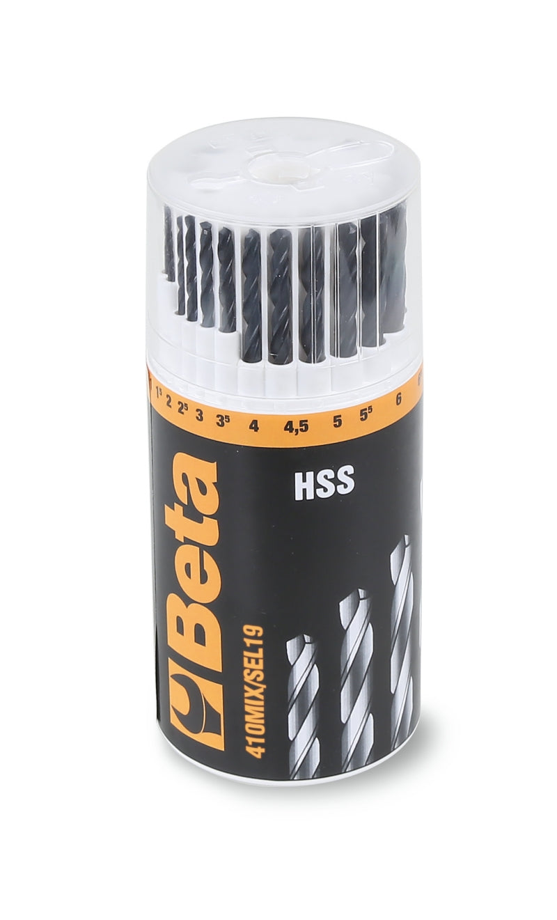 410MIX/SEL19-SET OF 19 TWIST DRILLS 410