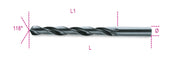 410 0,50-TWIST DRILLS CYLINDRICAL ROLLED
