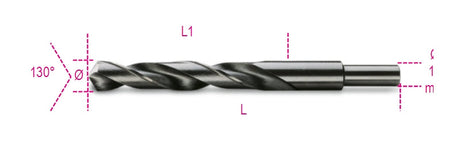 412A 13,50-TWIST DRILLS CYLIND.BURNISHED