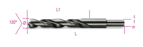 412A 16 - 00-TWIST DRILLS CYLIND.BURNISHED