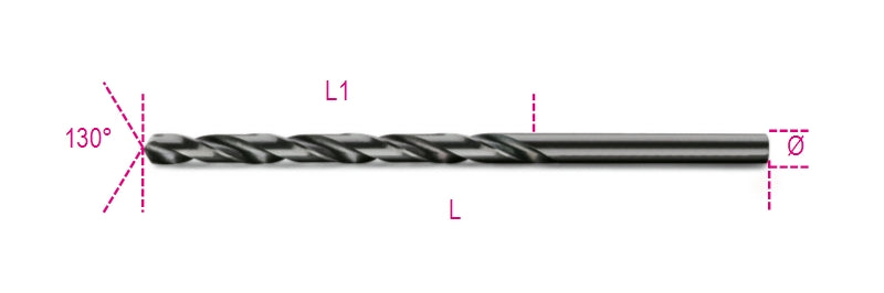 412L 7 - 00-TWIST DRILLS LONG BURNISHED