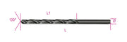 412L 10,00-TWIST DRILLS LONG BURNISHED