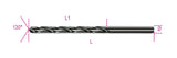412L 10,00-TWIST DRILLS LONG BURNISHED