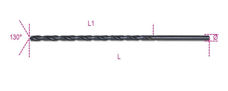 412XL 10,00-TWIST DRILLS EXTRA-LONG HSS