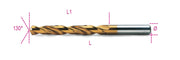 414 1,00-TWIST DRILLS SHORT ENT. GROUND
