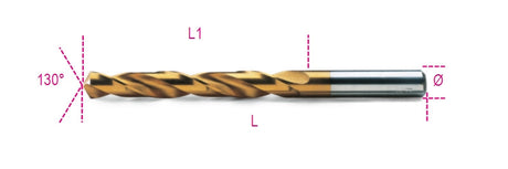 414 1,00-TWIST DRILLS SHORT ENT. GROUND