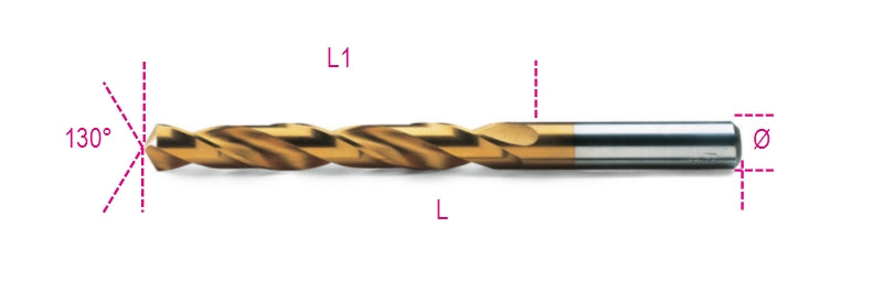 414 1,00-TWIST DRILLS SHORT ENT. GROUND