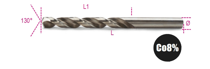415 0,50-TWIST DRILLS CYLINDRICAL HSS-CO