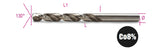 415 0,50-TWIST DRILLS CYLINDRICAL HSS-CO