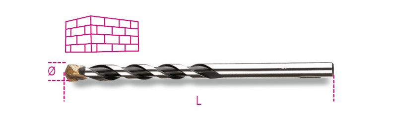 417L 10-HELICAL CYLIN.MASONRY DRILL LONG