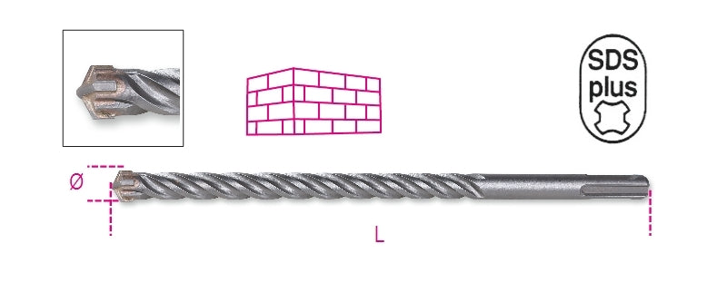 419T 8X110-HAMMER DRILL BITS 4 CUTTERS