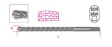 419T 10X160-HAMMER DRILL BITS 4 CUTTERS