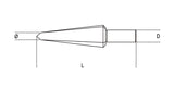 424/8-CONICAL DRILL BITS HSS