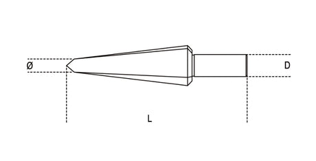 424/8-CONICAL DRILL BITS HSS