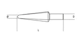 424/1-CONICAL DRILL BITS HSS