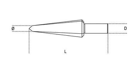424/1-CONICAL DRILL BITS HSS