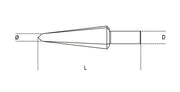 424/1-CONICAL DRILL BITS HSS