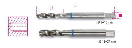 428FC 24-MACHINE TAPS FOR BLIND HOLES