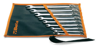 42AS/B9 - Set of 9 combination wrenches in roll-up wallet