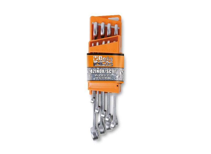 42INOX/SC9-SET 9 COMB. WRENC. + SUPPORT