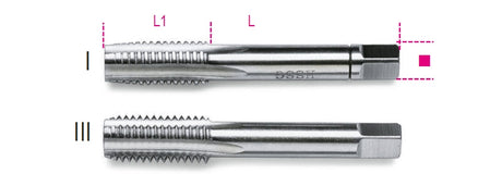 434 10X0,75-HAND TAPS FINE PITCH 2PCS