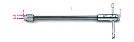 436L/1-REVERS. RATCHETING TAP WR. LONG