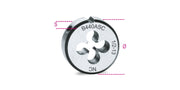440ASC 1"-ROUND DIES COARSE PITCH UNC