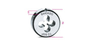 440ASG 1"-ROUND DIES CYLINDRICAL GAS
