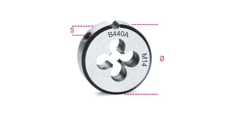 440A 10X1,5-ROUND DIES COARSE PITCH
