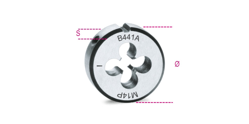 441A 10X0,75-ROUND DIES FINE PITCH