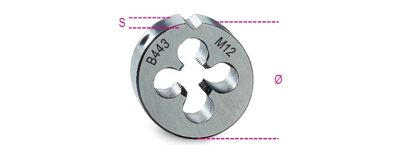443 6X0,75-ROUND DIES FINE PITCH