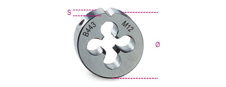 443 10X0,75-ROUND DIES FINE PITCH