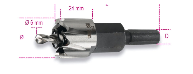 451 23-HOLE CUTTERS HSS ENTIRELY GROUND
