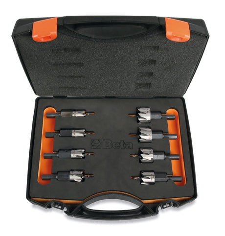 451/C8-ASSORTMENT OF 8 HOLE CUTTERS - HSS