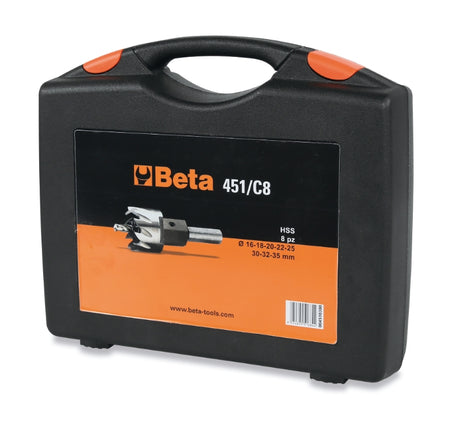 451/C8-ASSORTMENT OF 8 HOLE CUTTERS - HSS