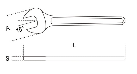 52 10-SINGLE OPEN END WRENCHES