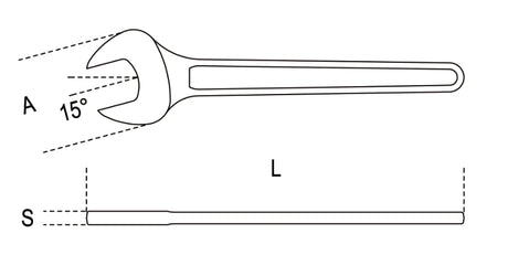 52 65-SINGLE OPEN END WRENCHES