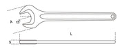 53 100-SINGLE OPEN END WRENCHES DIN 894