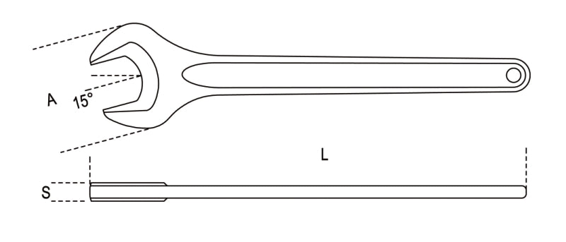 53 115-SINGLE OPEN END WRENCHES DIN 894